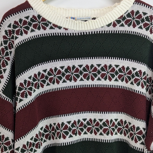 Vintage Tanto Pelo Italian Design Knit Sweater, 90's Style ltalian Sweater, XL - Picture 3 of 10